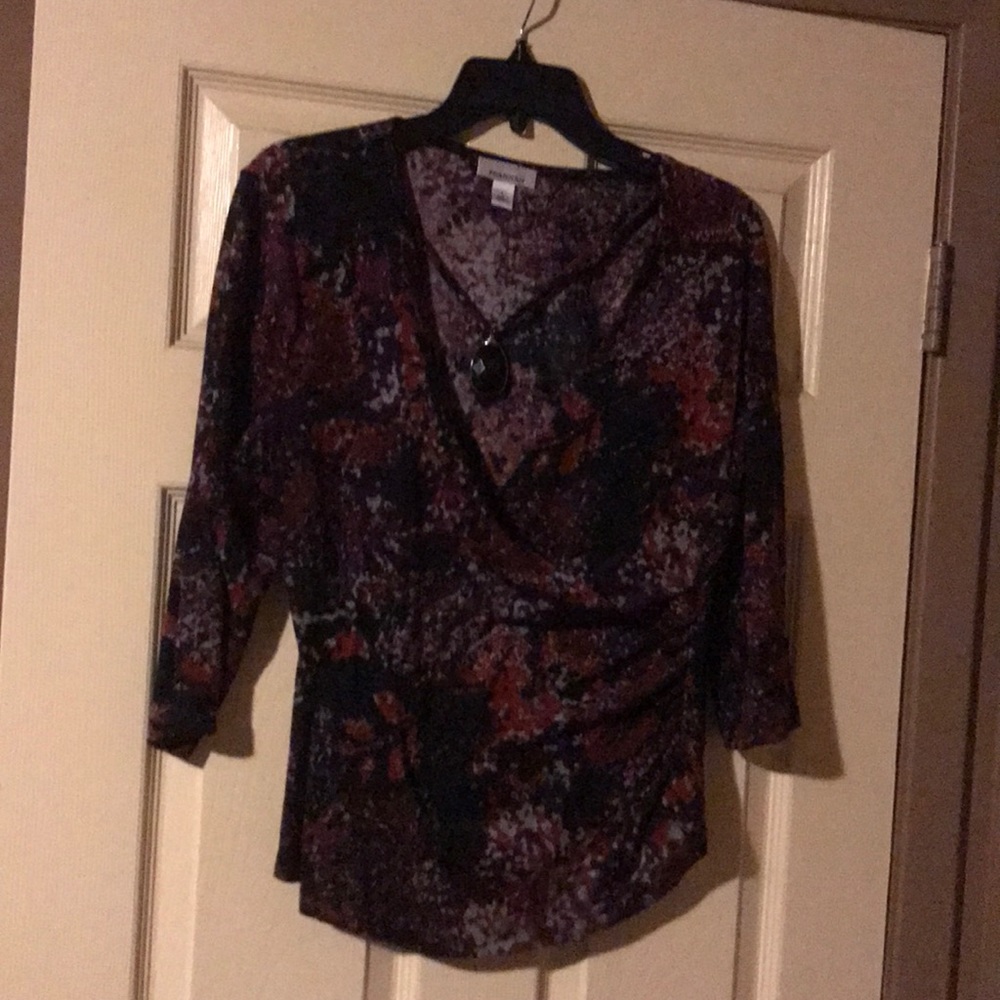 Cute red and black blouse